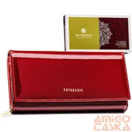   Peterson Női Bőr Pénztárca Ptn 42106-Sbr-0790 Red - Piros