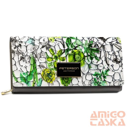 Peterson Női Bőr Pénztárca - Ptn Ph20-Lfl-6929 Green - Zöld