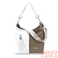   Zellia Női Válltáska 23141 - Next C. Peacock - Taupe-Fehér
