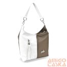 Zellia Női Válltáska 23141 - Next C. Peacock - Taupe-Fehér