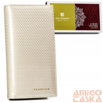 Peterson Női Bőr Pénztárca Ptn 421431-Sbr-7334 Beige