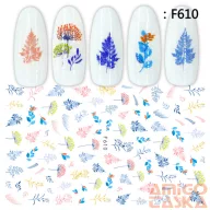 Körömdíszítő - Matrica - F610