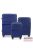 Polipropilén Bőrönd Szett - 3 Az 1-Ben Készlet 008-Es Modell - Sötét Kék