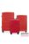 Polipropilén Bőrönd Szett - 3 Az 1-Ben Készlet 008-Es Modell - Piros