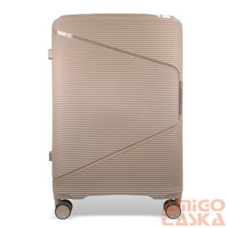   Zellia Polipropilén Bőrönd Ppb088 - Cappuccino L Méret - 75 X 50 X 30 Cm
