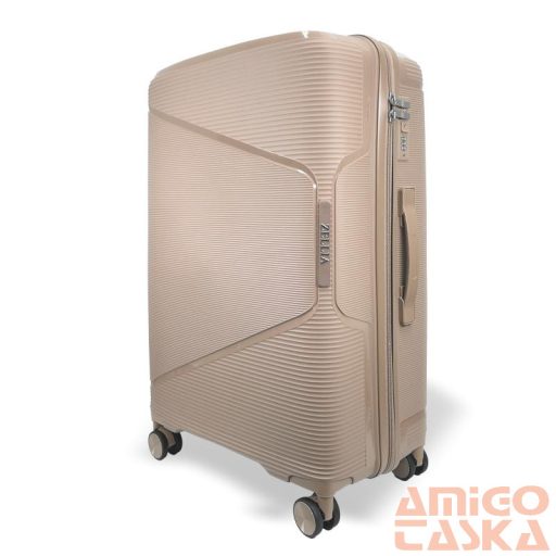 Zellia Polipropilén Bőrönd Ppb088 - Cappuccino L Méret - 75 X 50 X 30 Cm