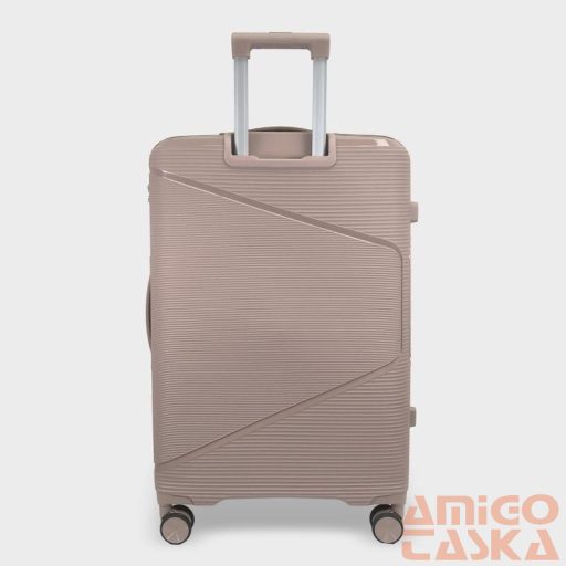 Zellia Polipropilén Bőrönd Ppb088 - Cappuccino L Méret - 75 X 50 X 30 Cm