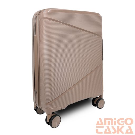 Zellia Polipropilén Bőrönd Ppb088 - Cappuccino S Méret - 55 X 40 X 20 Cm