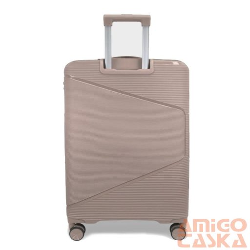 Zellia Polipropilén Bőrönd Ppb088 - Cappuccino S Méret - 55 X 40 X 20 Cm