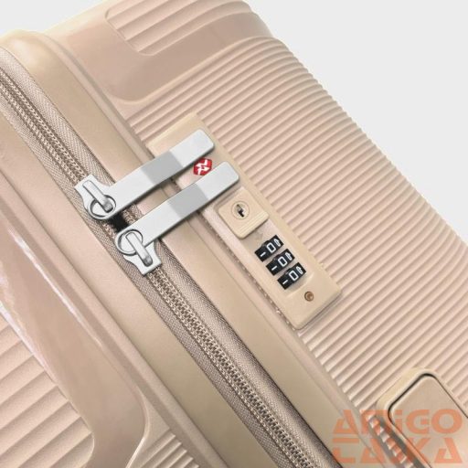 Zellia Polipropilén Bőrönd Ppb088 - Cappuccino Szett