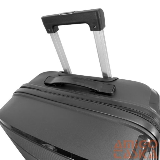 Zellia Polipropilén Bőrönd Ppb088 - Fekete M Méret - 65 X 44 X 25 Cm