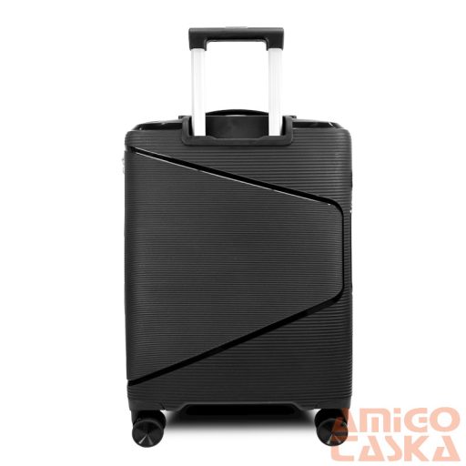Zellia Polipropilén Bőrönd Ppb088 - Fekete S Méret - 55 X 40 X 20 Cm
