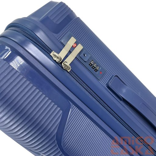 Zellia Polipropilén Bőrönd Ppb088 - Kék Szett