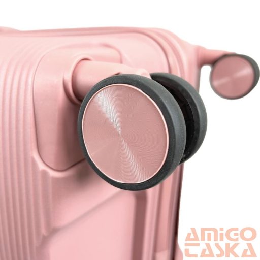 Zellia Polipropilén Bőrönd Ppb088 - Rosegold L Méret - 75 X 50 X 30 Cm