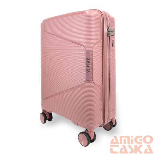 Zellia Polipropilén Bőrönd Ppb088 - Rosegold S Méret - 55 X 40 X 20 Cm