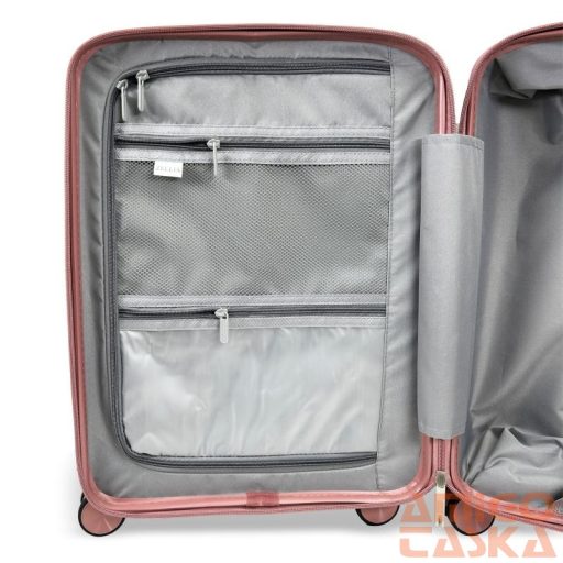 Zellia Polipropilén Bőrönd Ppb088 - Rosegold S Méret - 55 X 40 X 20 Cm