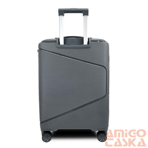 Zellia Polipropilén Bőrönd Ppb088 - Sötét Szürke S Méret - 55 X 40 X 20 Cm