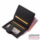 La scala fekete álló patentos bőr kártyatartó ad1009/t