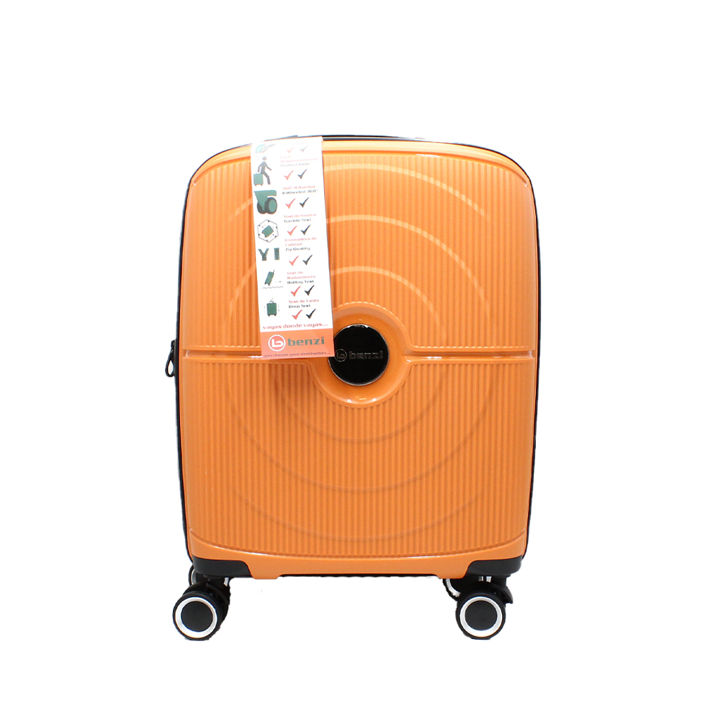 Benzi narancssárga polypropylén négy kerekű kicsi bőrönd bz-5711