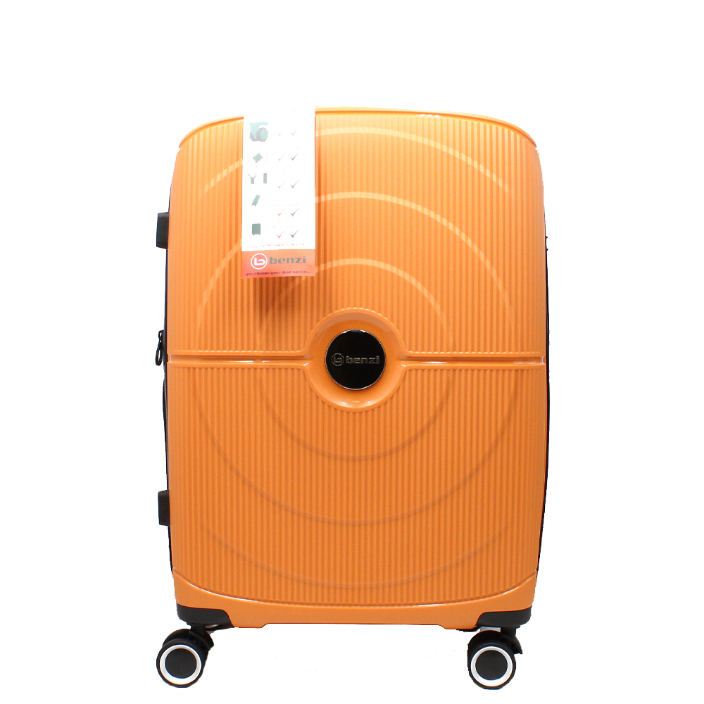 Benzi narancssárga polypropylén négy kerekű közepes bőrönd bz-5711