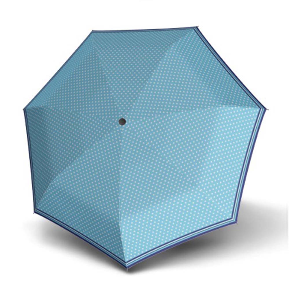 Derby világoskék / csillagos félautomata esernyő 7202165ps