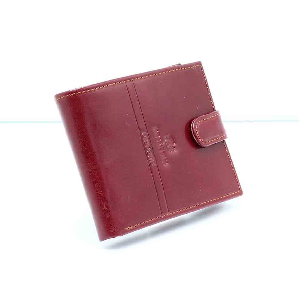 Emporio valentini vöröses barna patentos férfi bőr pénztárca 563-563