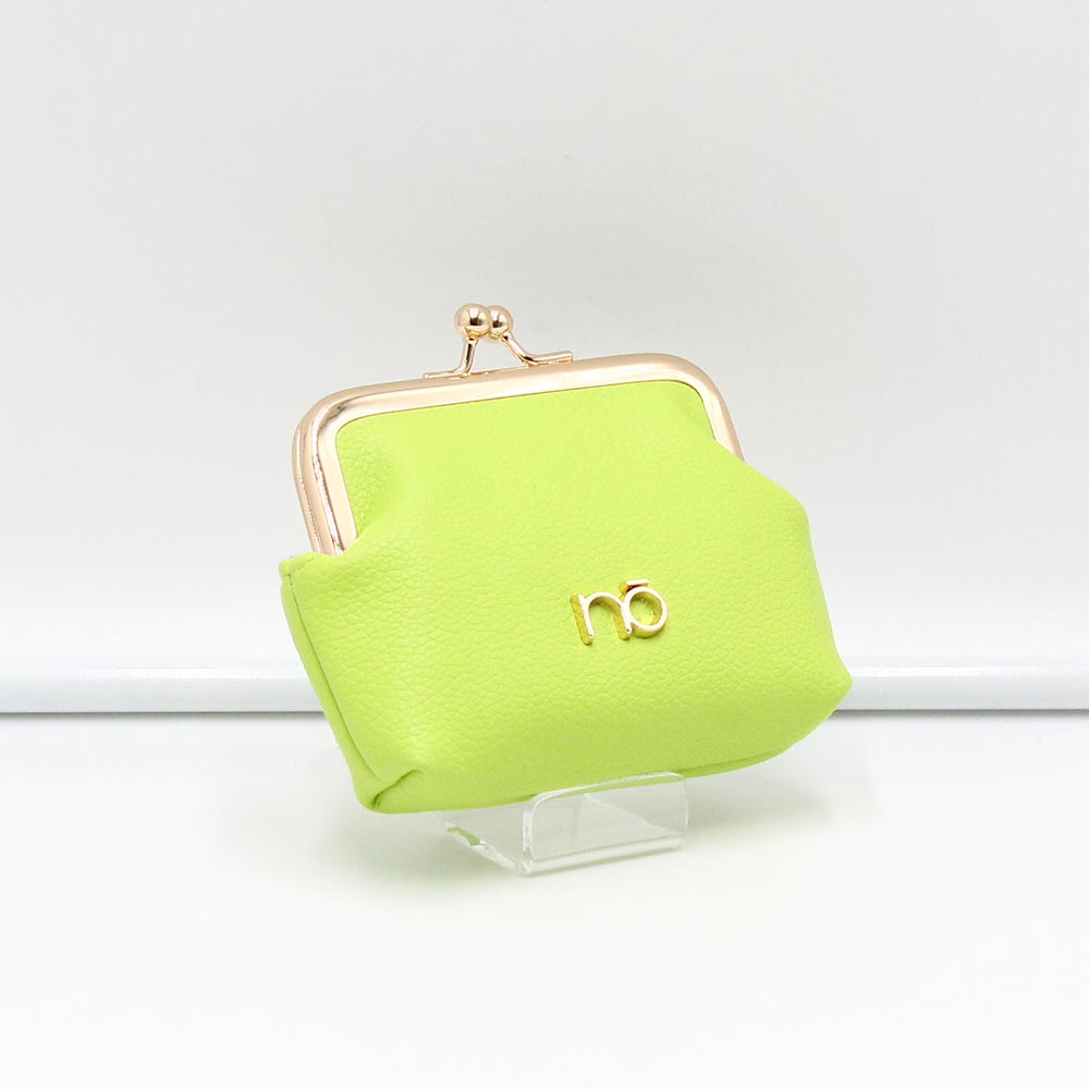 Nobo neon zöld keretes kicsi női textil pénztárca purn230-k008