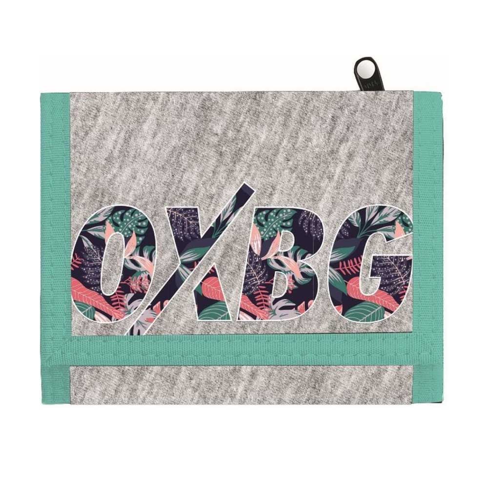Oxy bag szürke / zöld textil pénztárca 7-95819