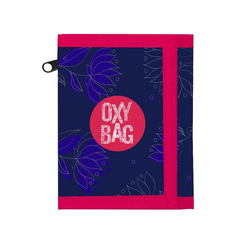 Oxy bag sötétkék / piros textil pénztárca 7-96519