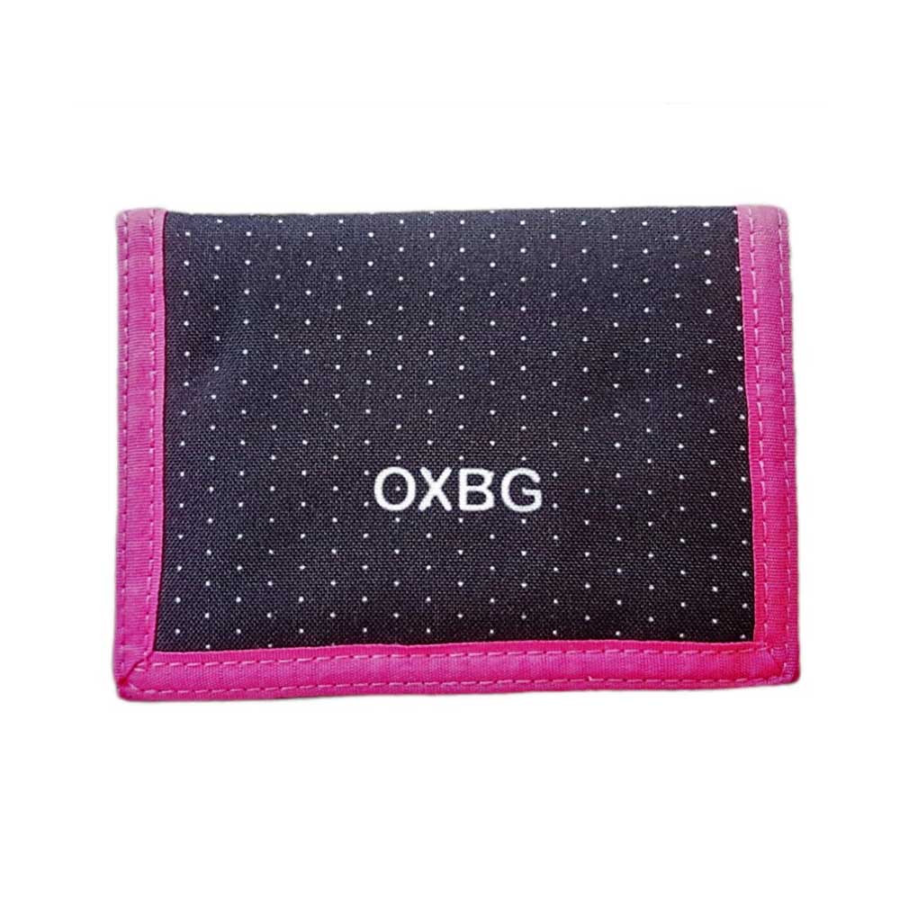 Oxy bag fekete / pink / pöttyös textil pénztárca 8-06419