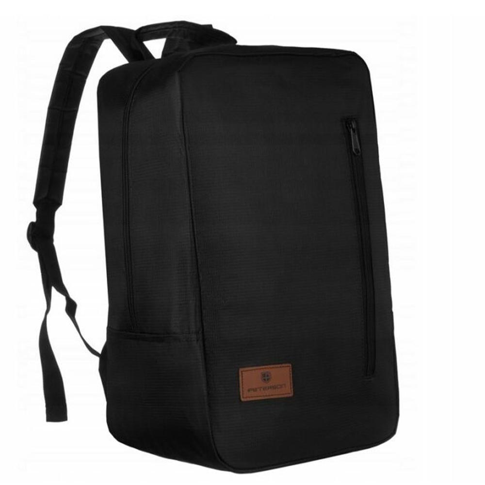 Peterson fekete textil hátizsák ptnbpp-07/7604