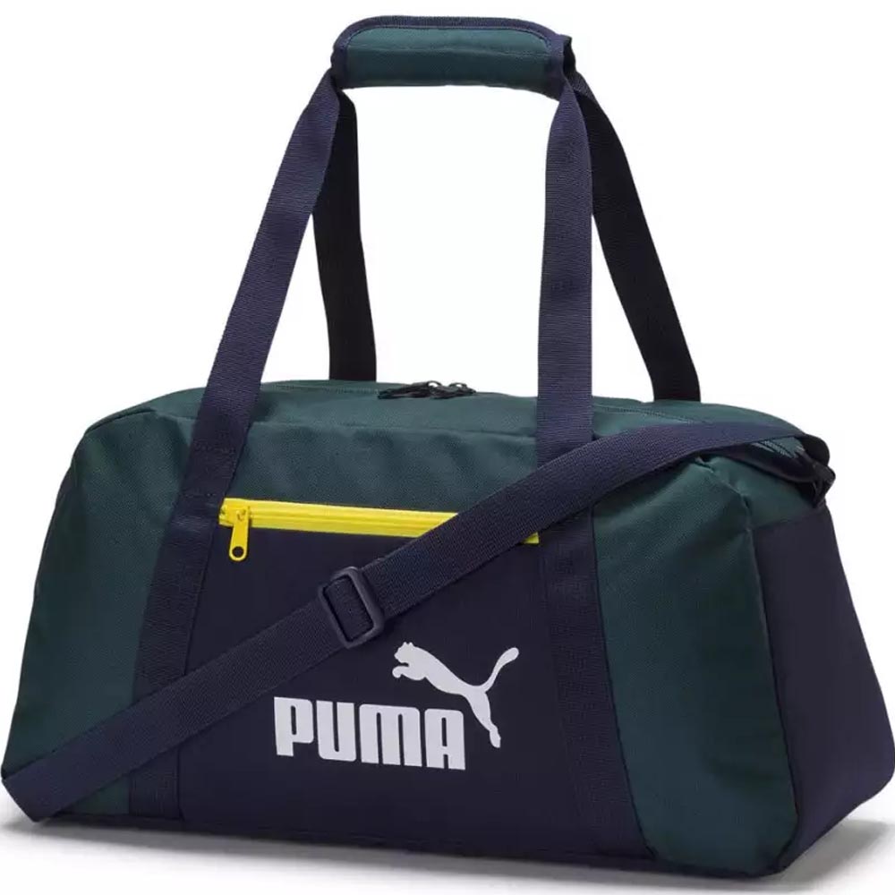 Puma sötétzöld / sötétkék / sárga sporttáska 07572215