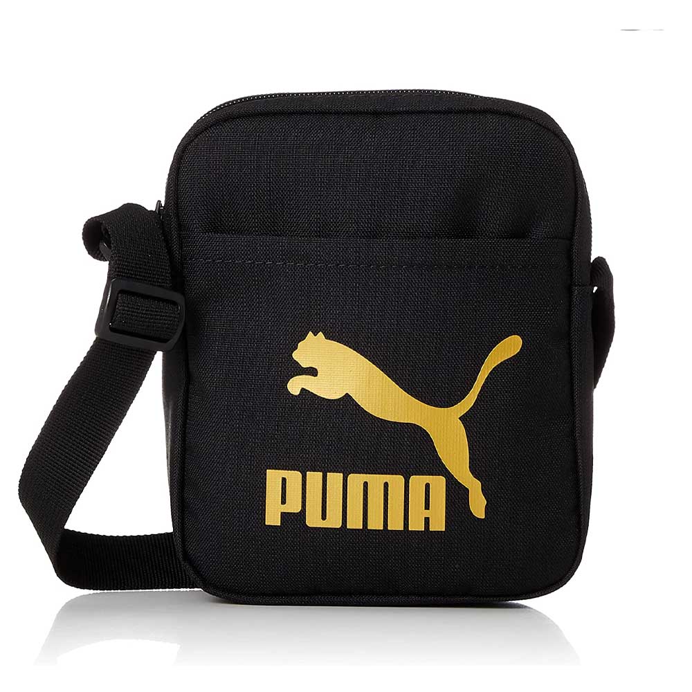 Puma fekete / arany textil válltáska 07881601