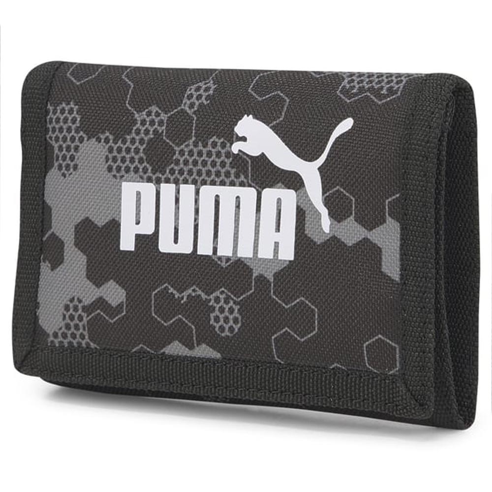 Puma fekete / szürke mintás textil sport pénztárca 07896410