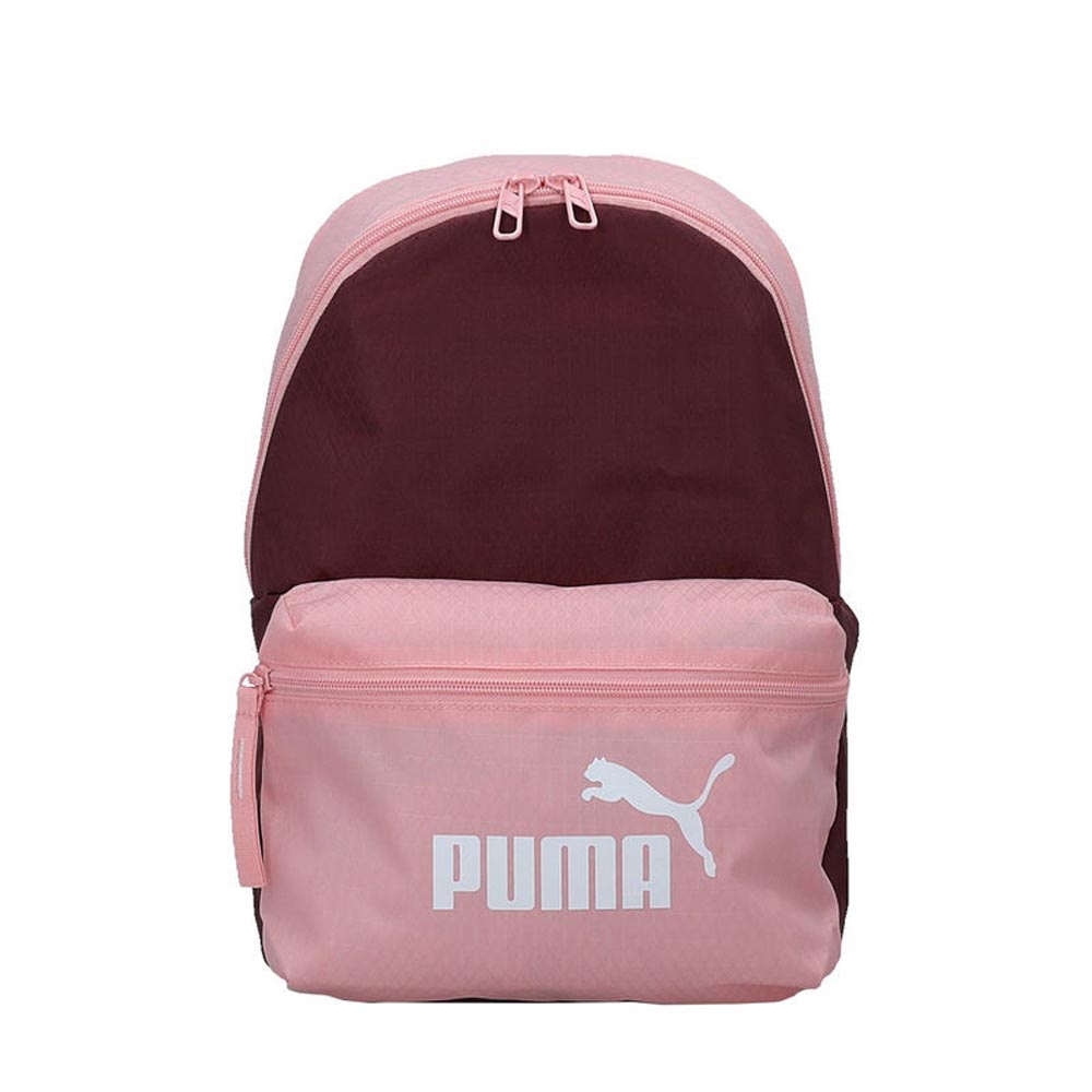 Puma rózsaszín / bordó kicsi textil hátizsák 07985202