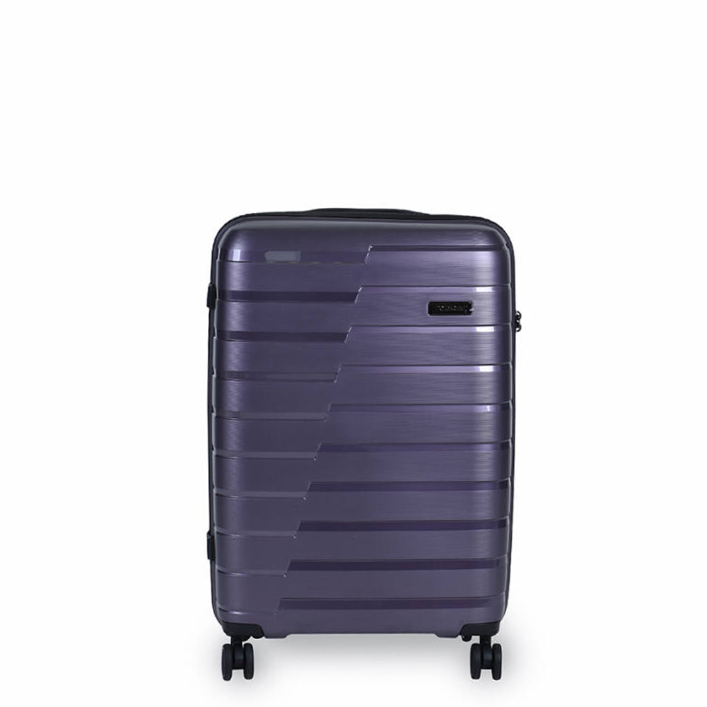 Touareg metál lila polypropylén négy kerekű közepes bőrönd tp24