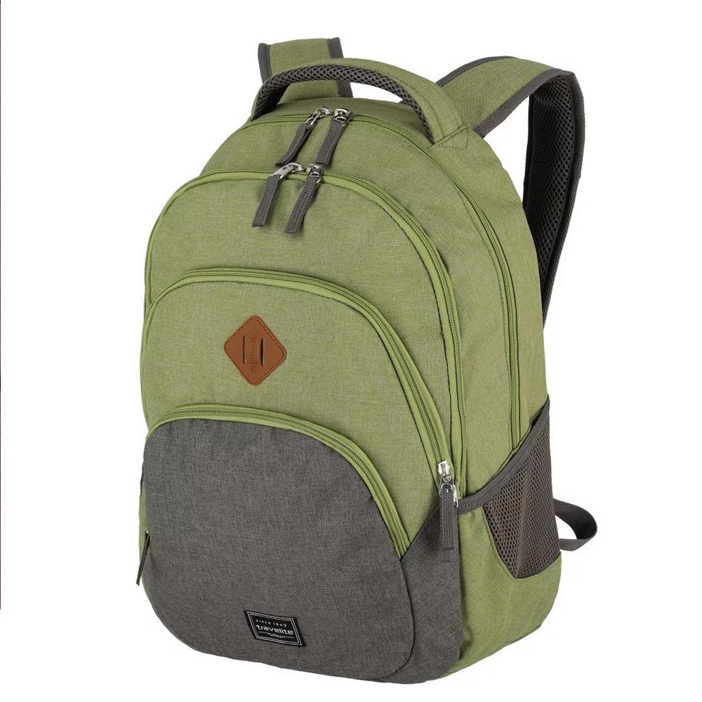 Travelite zöld / szürke textil laptop hátizsák 15.6 basics 96308-80