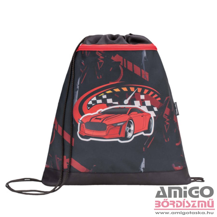 Belmil fekete / piros / autós tornazsák 336-91 speed car