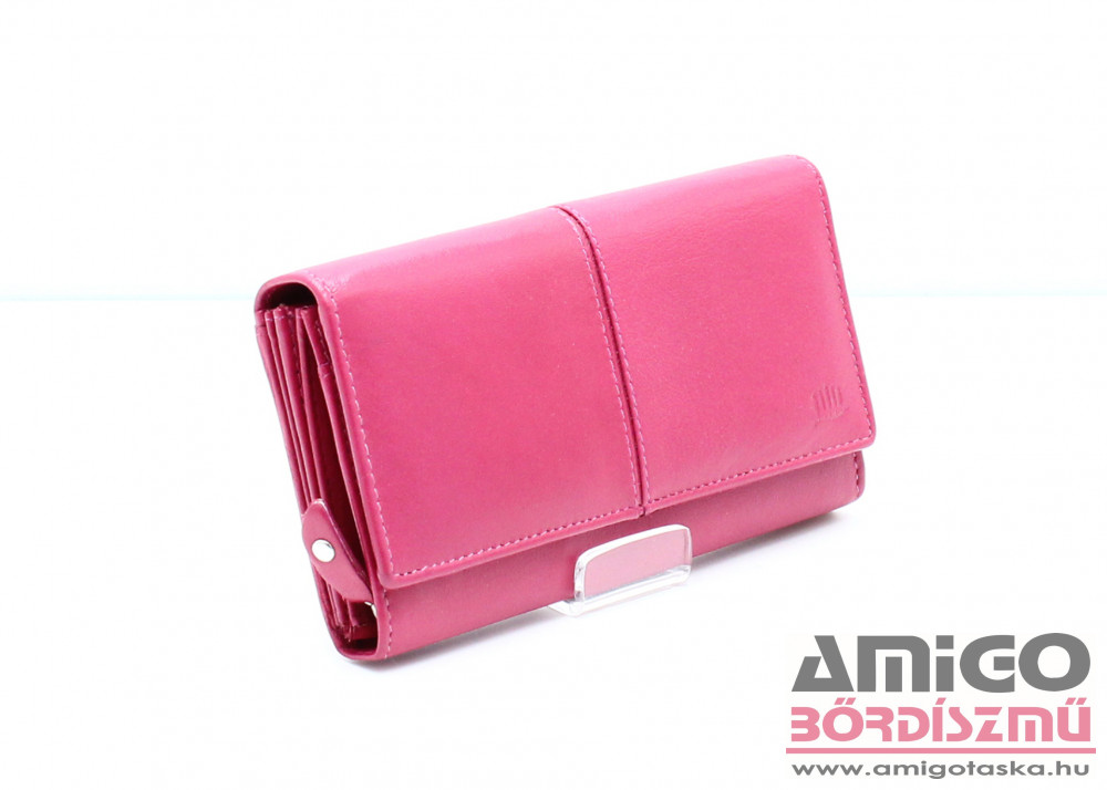 Giorgio carelli pink nagy női puha bőr pénztárca 512930065