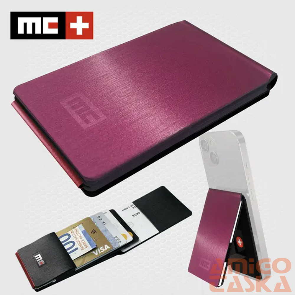 Magic clip pink alumínium vázas mágneses mini pénztárca