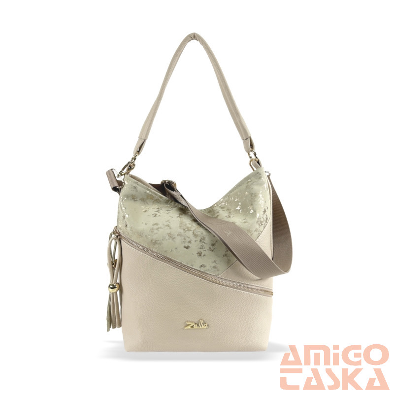 Zellia Női Válltáska ZLB400 Beige - D3 -