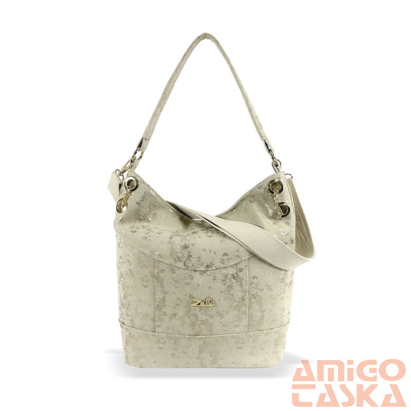 Zellia Női Válltáska ZLB401 Beige - D3 -