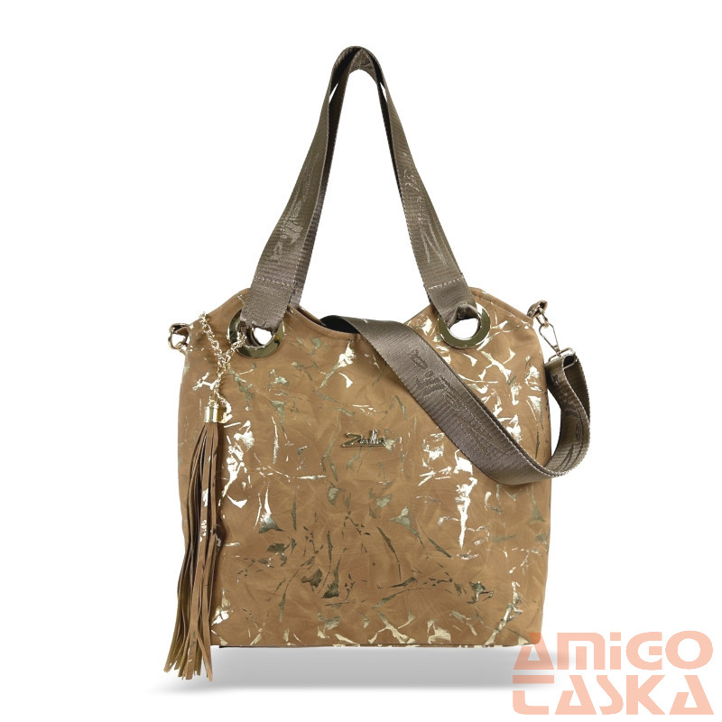 Zellia Női Válltáska Zlb185 Camel - Leaf -