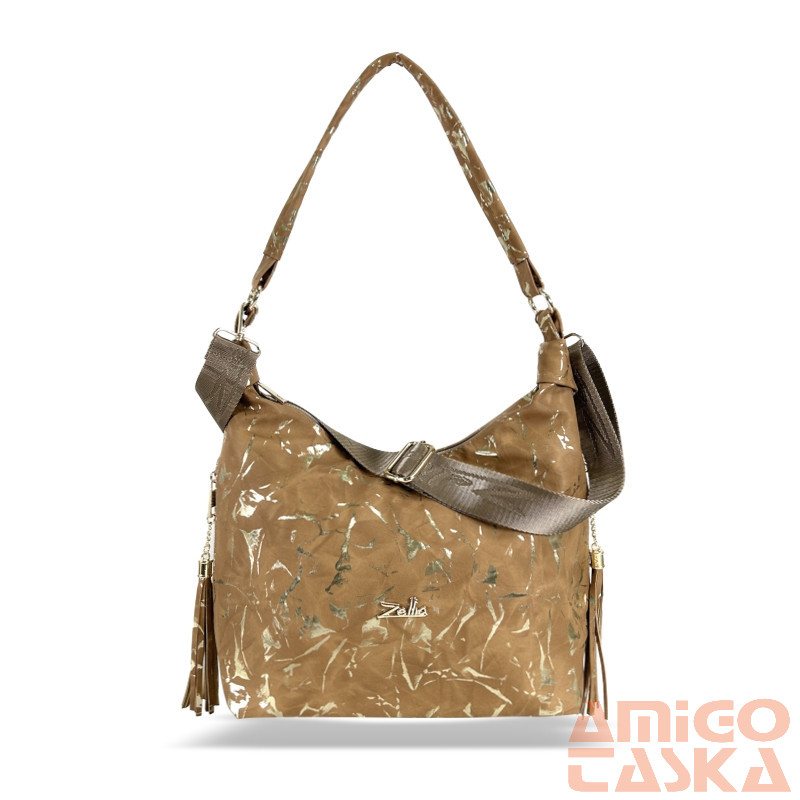 Zellia Női Válltáska Zlb251 Camel - Leaf -