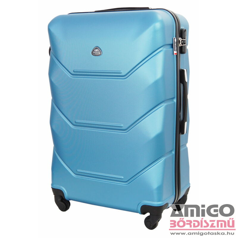Bőrönd - 950 - L-Es Nagy Méret - 75 X 47 X 29 - Metál Kék