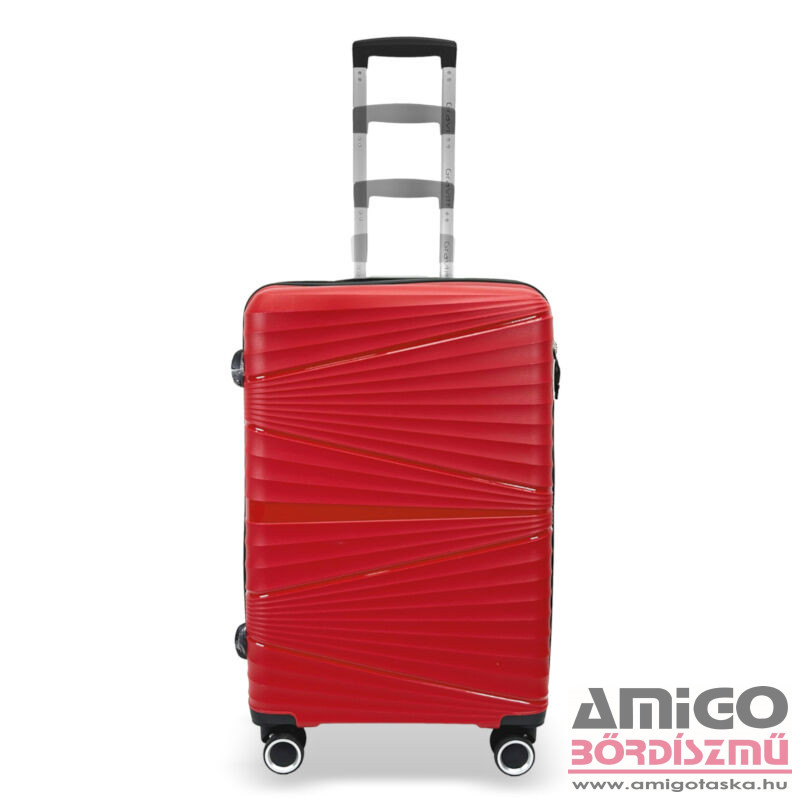 Bőrönd - 008 - M-Es Közepes Méret - Polypropylene - 67 X 47 X 27 - Piros